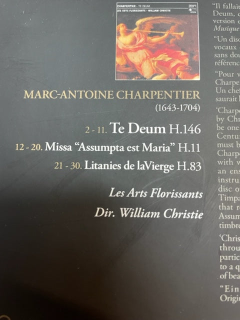 Marc-Antoine Charpentier Te Deum H.146 - Litanies de la Vierge H. 83 - Missa Assumpta est Maria H.11- 3000 partitions, livres et vinyles d'occasion en vente sur notre site internet gastonmusicclub.fr Gaston Music Stor