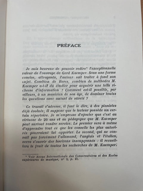 Techniques pianistiques : évolution de la technique pianistique livre de Gerd Kaemper-3000 partitions, livres et vinyles d'occasion en vente sur notre site internet gastonmusicclub.fr Gaston Music Store