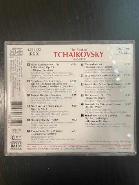 CD The best of Tchaikovsky-3000 partitions, livres et vinyles d'occasion en vente sur notre site internet gastonmusicclub.fr Gaston Music Store