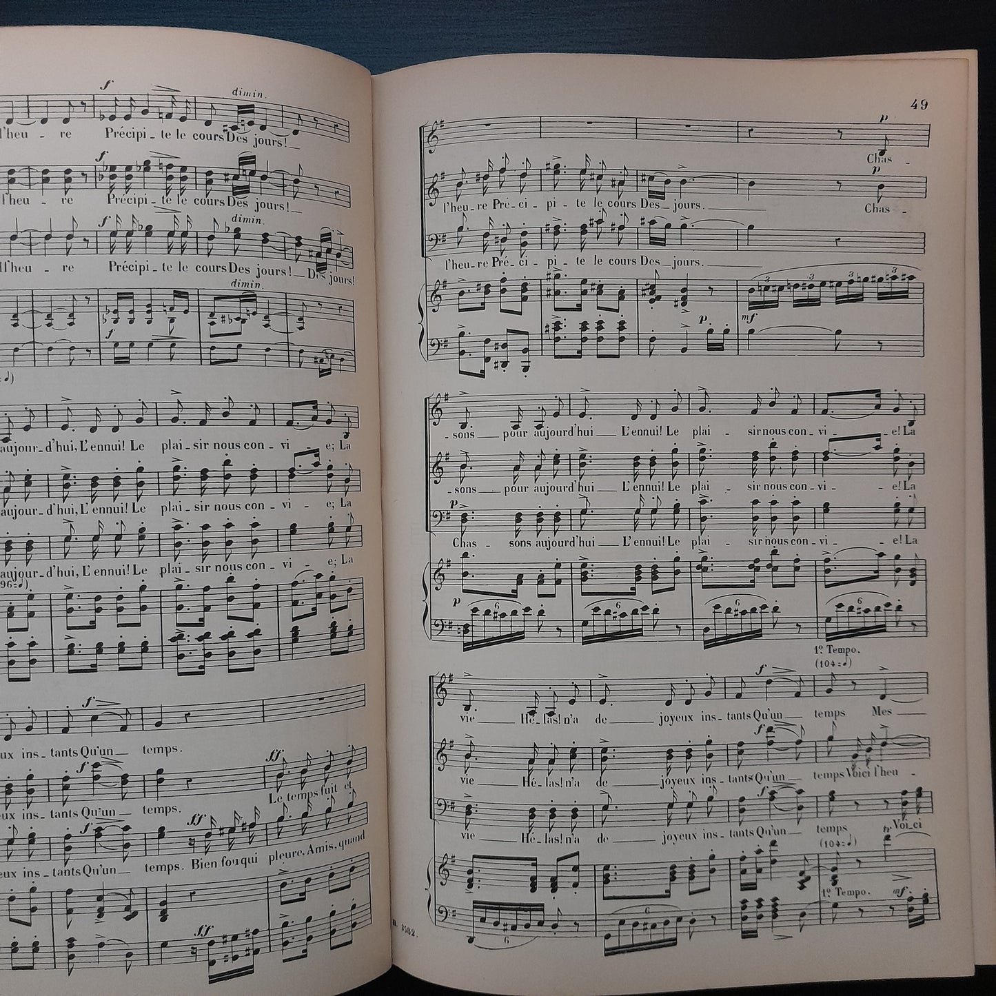 Ambroise Thomas Hamlet, opéra en 5 actes réduction piano chant-3000 partitions, livres et vinyles d'occasion en vente sur notre site internet gastonmusicclub.fr Gaston Music Store