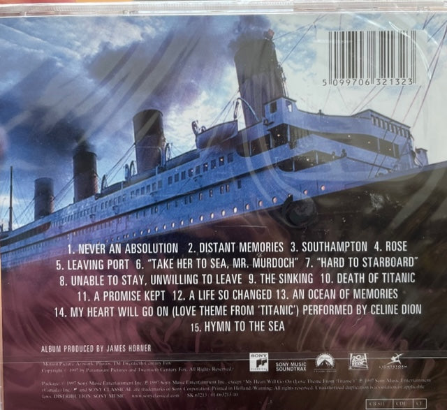 CD James Horner Music from Titanic
