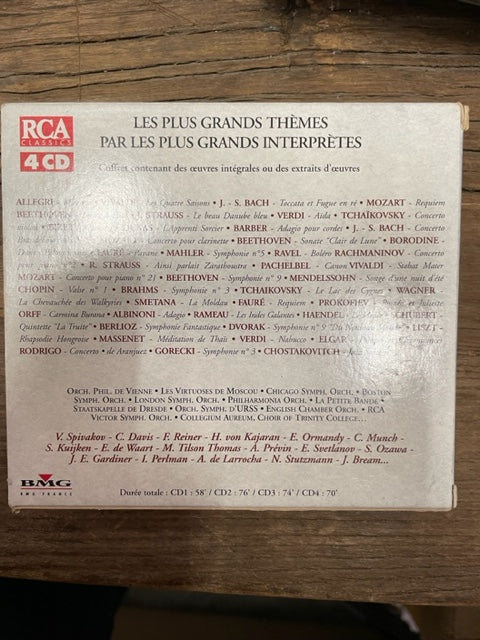 Coffret de 4 CD Trésors classiques volume 1