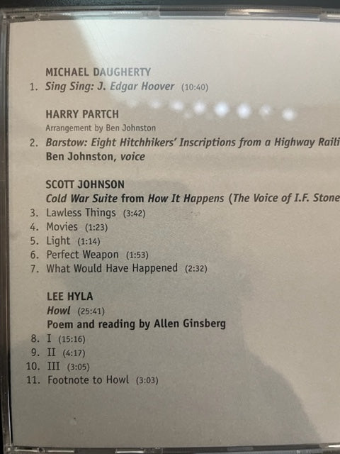 CD Kronos Quartet Howl, USA )-3000 partitions, livres et vinyles d'occasion en vente sur notre site internet gastonmusicclub.fr Gaston Music Store