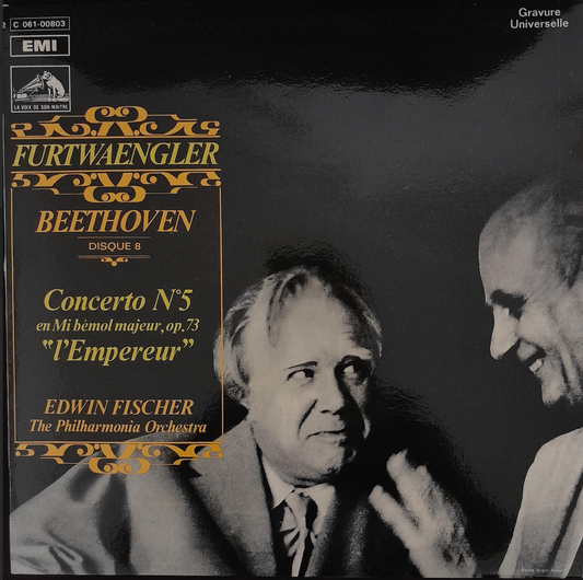 Vinyle 33 tours Beethoven Concerto n° 5 en mi bémol majeur op.73 "L'Empereur"