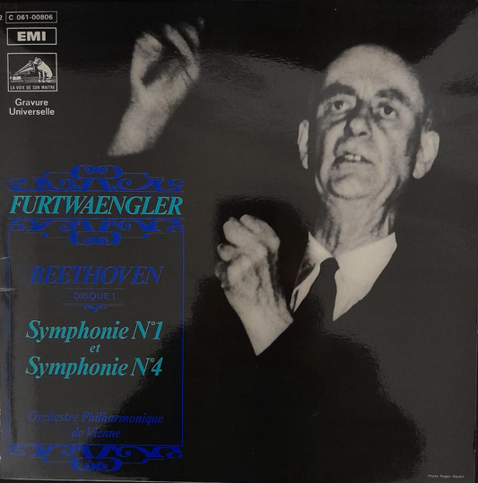 Vinyle 33 tours Beethoven Wilhelm Furtwaengler, direction Symphonies n° 1 et n° 4