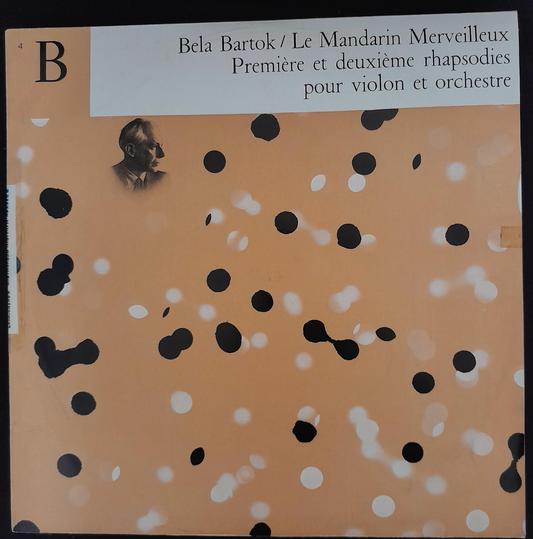 Vinyle 33 tours Bela Bartok Le Mandarin merveilleux, suite d'orchestre Devy Erlih, violon