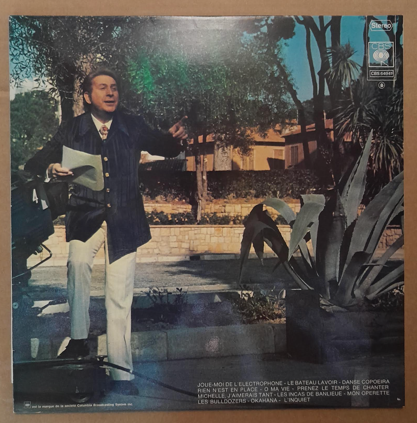 Vinyle 33 tours Charles Trenet Joue-moi de l'électrophone