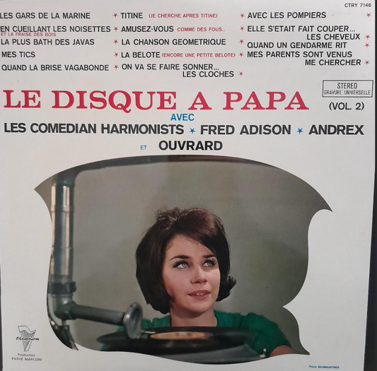 Vinyle 33 tours Comedian Harmonists Andrex Ouvrad Le disque à Papa volume 2