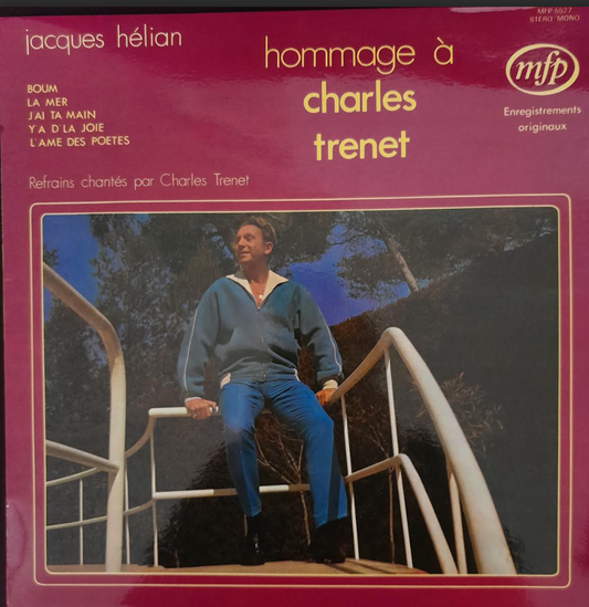 Vinyle 33 tours Hommage à Charles Trenet Jacques Hélian