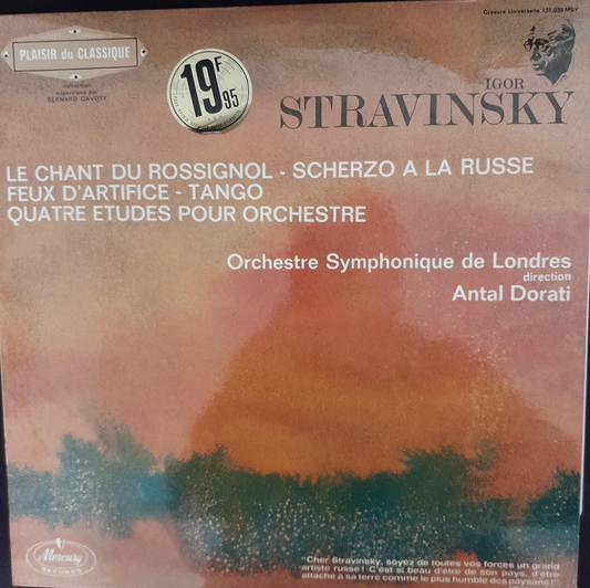 Vinyle 33 tours Igor Stavinsky Antal Dorati Le chant du Rossignol