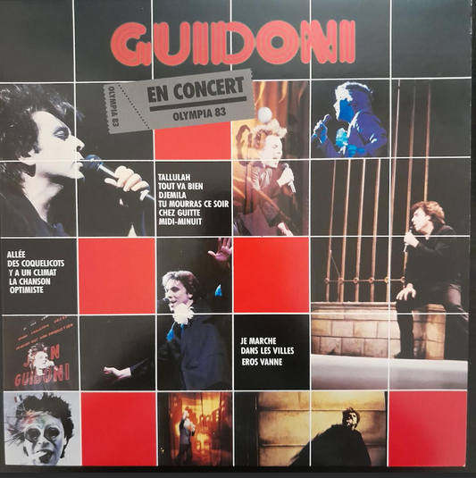 Vinyle 33 tours Jean Guidoni En concert à l'Olympia  1983