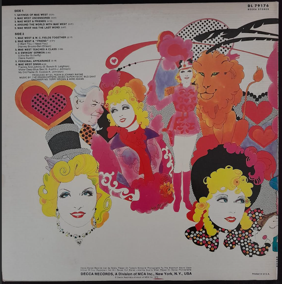 Vinyle 33 tours Mae West & W.C. Fields Together
