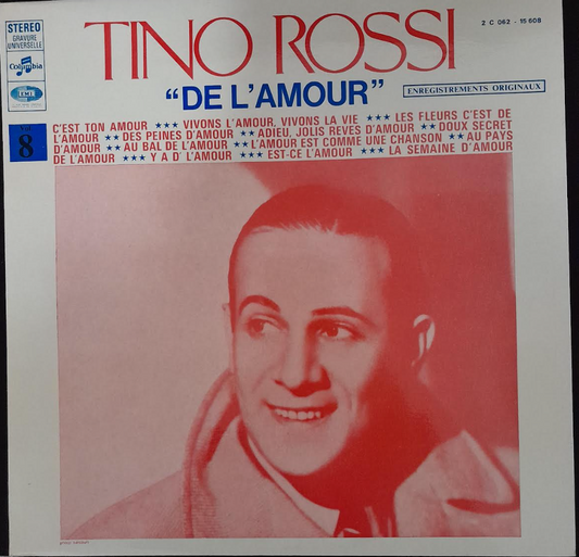 Vinyle 33 tours Tino Rossi"De l'amour" enregistrements originaux