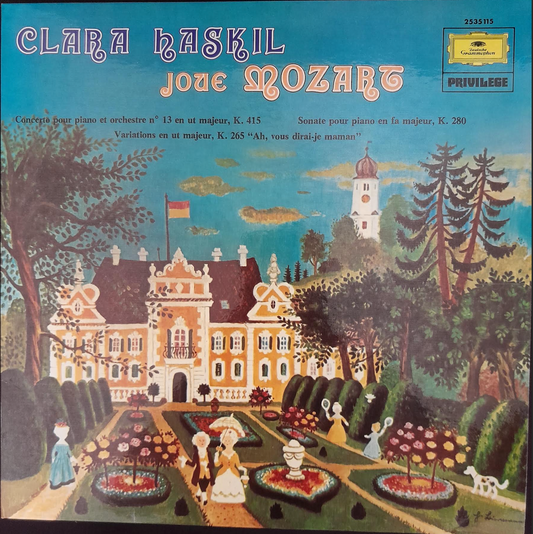 Vinyle 33 tours W.A.Mozart Clara Haskil au piano