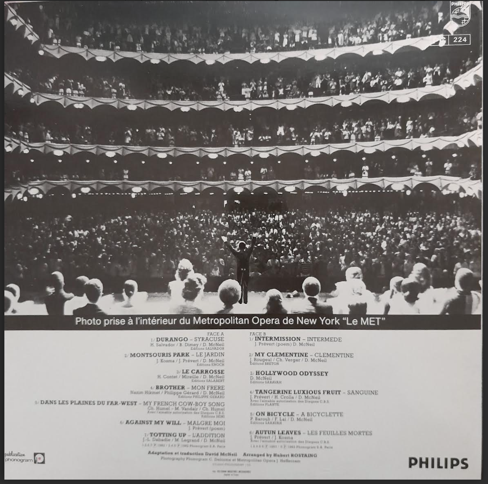 Vinyle 33 tours Yves Montand in english