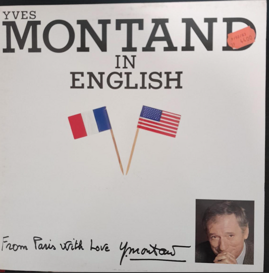 Vinyle 33 tours Yves Montand in english