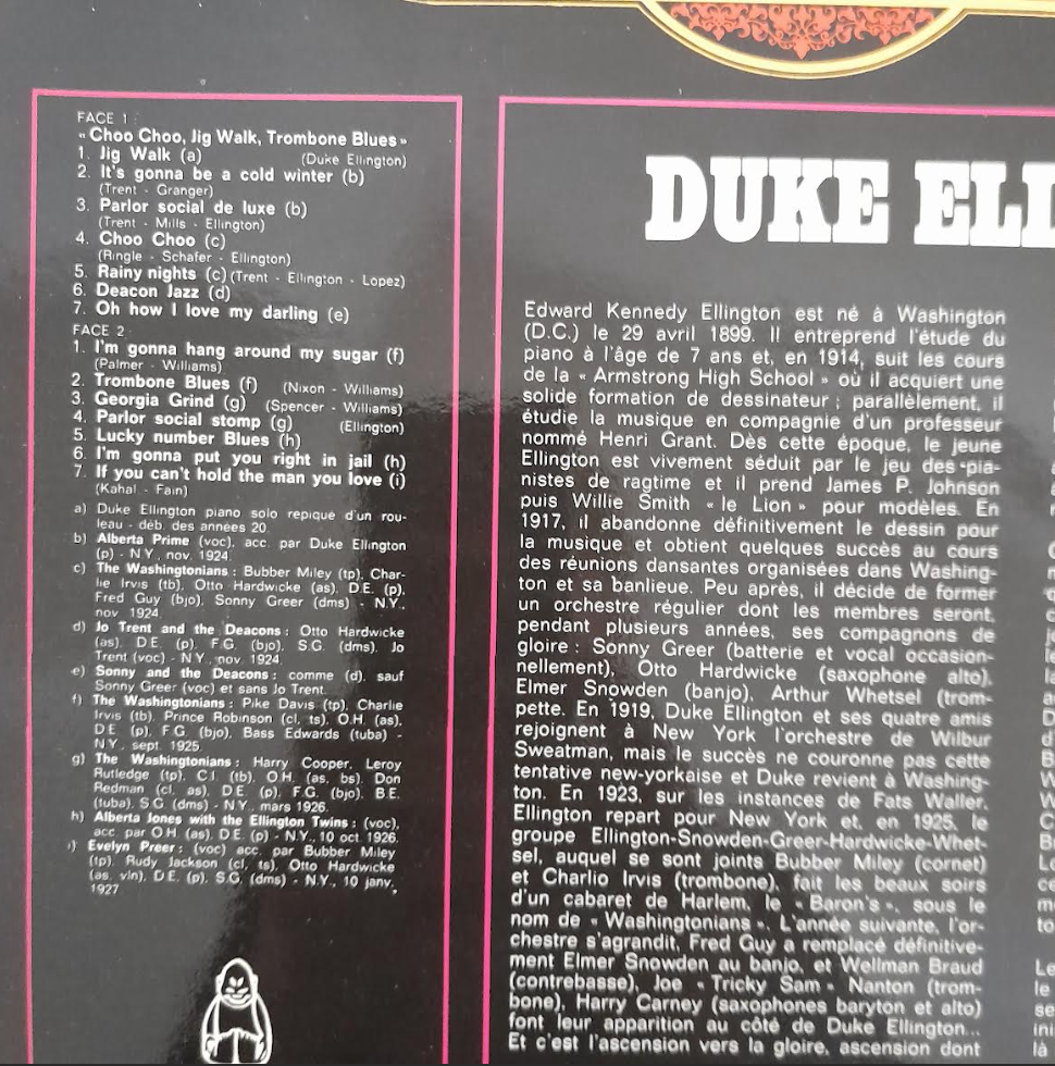 Vinyle Duke Ellington Archive of jazz volume 21: Duke Ellington