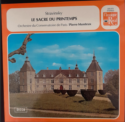 Vinyle Igor Stavinsky direction Pierre Monteux Le Sacre du printemps Orchestre du Conservatoire de Paris