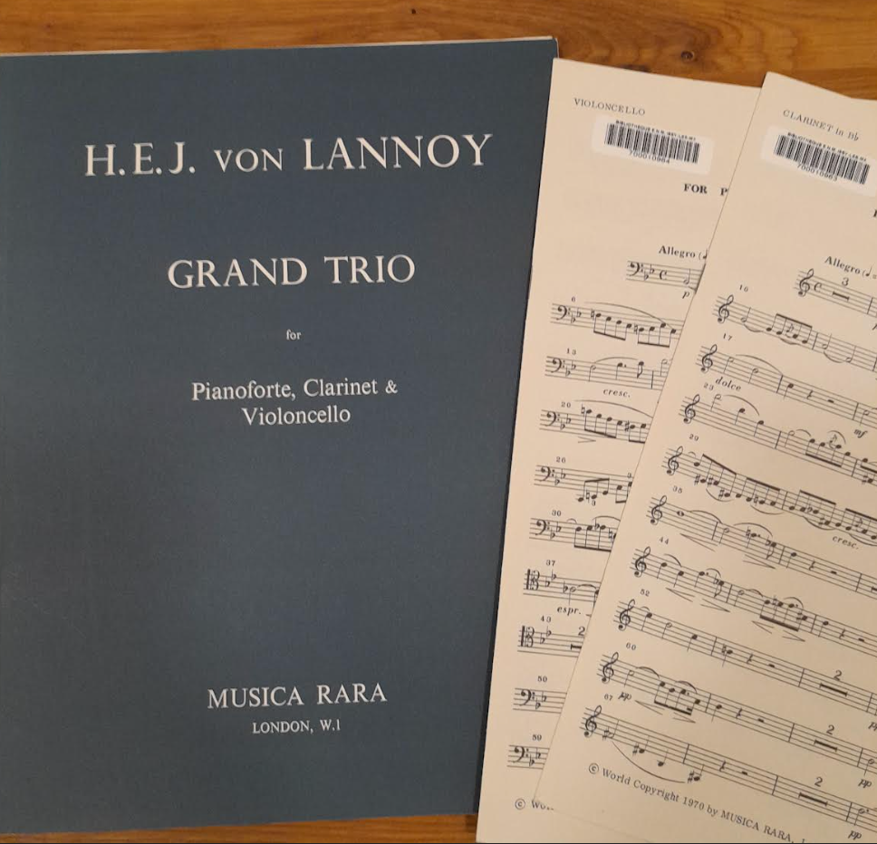 Von Lannoy E. Grand trio for pianoforte, clarinet and violoncello