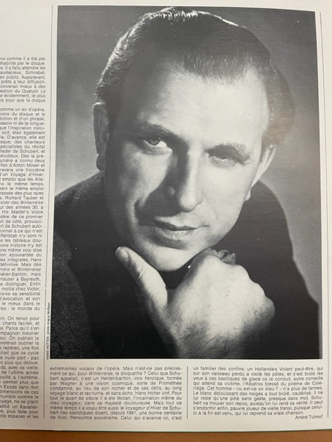 Vinyle Franz Schubert Winterreise Le voyage d'hiver - Le chant du cygne (2 disques)- 3000 partitions, livres et vinyles d'occasion en vente sur notre site internet gastonmusicclub.fr Gaston Music Store