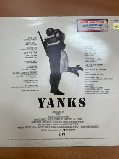Vinyle Richard Rodney Bennett Yanks bande originale du film de John Schlesinger - 3000 partitions, livres et vinyles d'occasion en vente sur notre site internet gastonmusicclub.fr Gaston Music Store