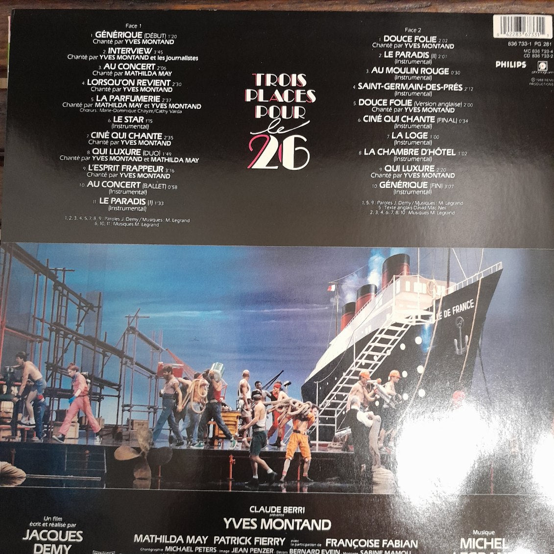 Vinyle Michel Legrand 3 Places pour le 26 - Bande Originale du film de Jacques Demy- 3000 partitions, livres et vinyles d'occasion en vente sur notre site internet gastonmusicclub.fr Gaston Music Store