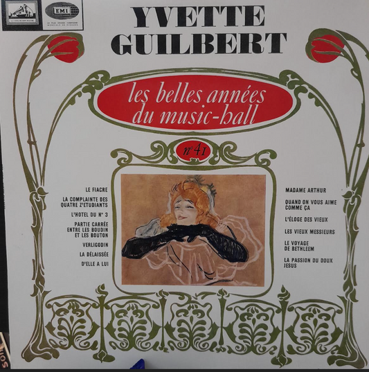 Vinyle Yvette Guilbert "Les belles années du music-hall" n°41-3000 partitions, livres et vinyles d'occasion en vente sur notre site internet gastonmusicclub.fr Gaston Music Store