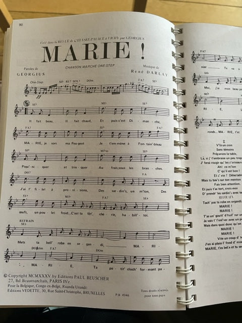 40 ans de Succès de 1900 à 1940 volume 1 partition pour voix et accords