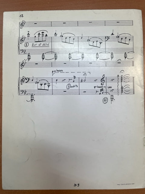 Gabriel Yared Le Petit Nicolas partition piano , extrait de la musique du film 37°2 le matin