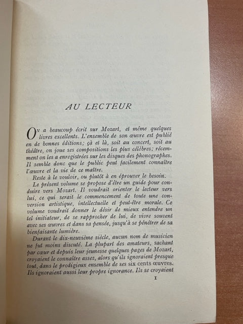 Mozart livre de Adolphe Boschot