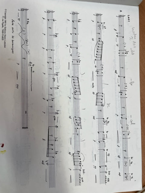 Etienne Rolin Aphorismes VII de A à J partition pour saxophone solo volume 1