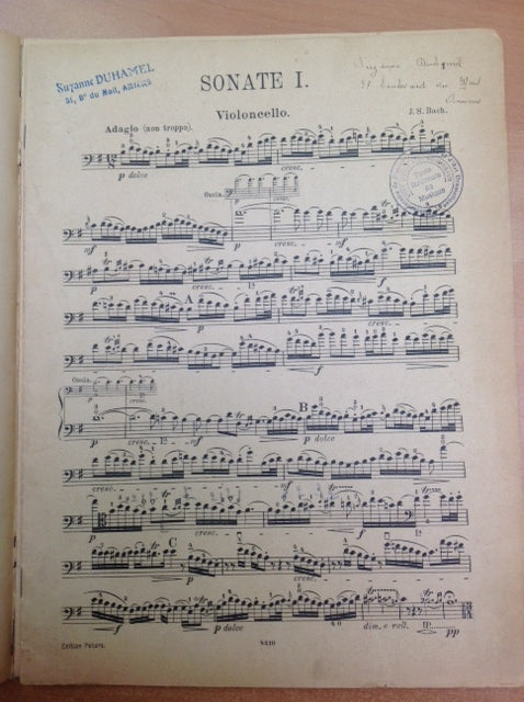 Bach J.S. Sonates et partition pour violoncelle et piano