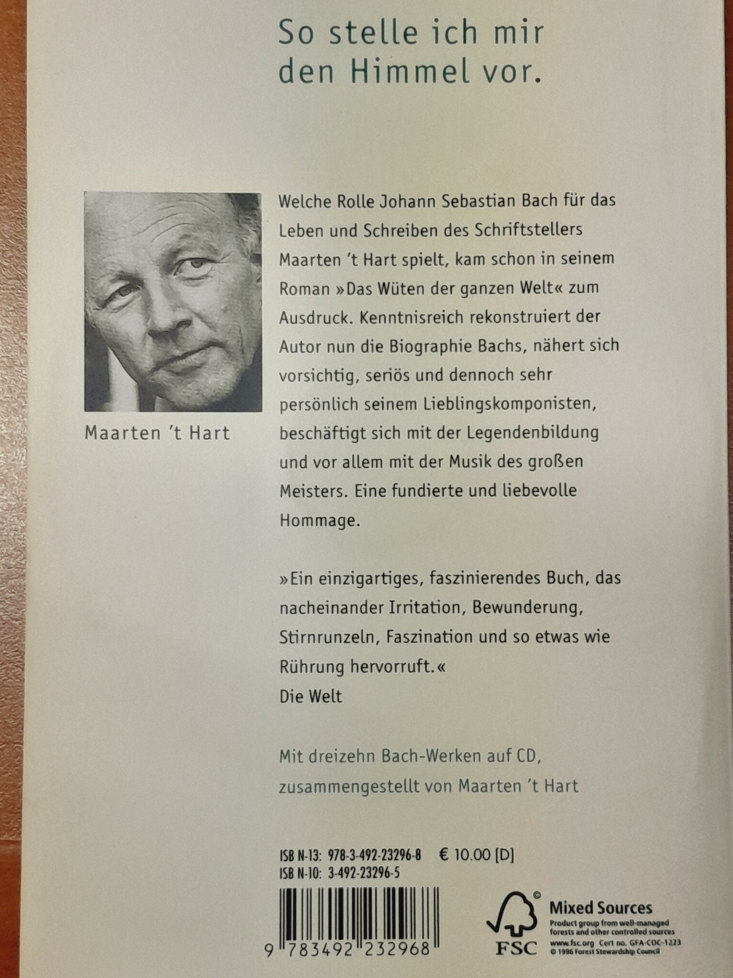 Bach und ich Livre + CD de Hart Maarten't