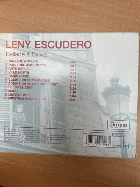 CD Leny Escudero Ballade à Sylvie