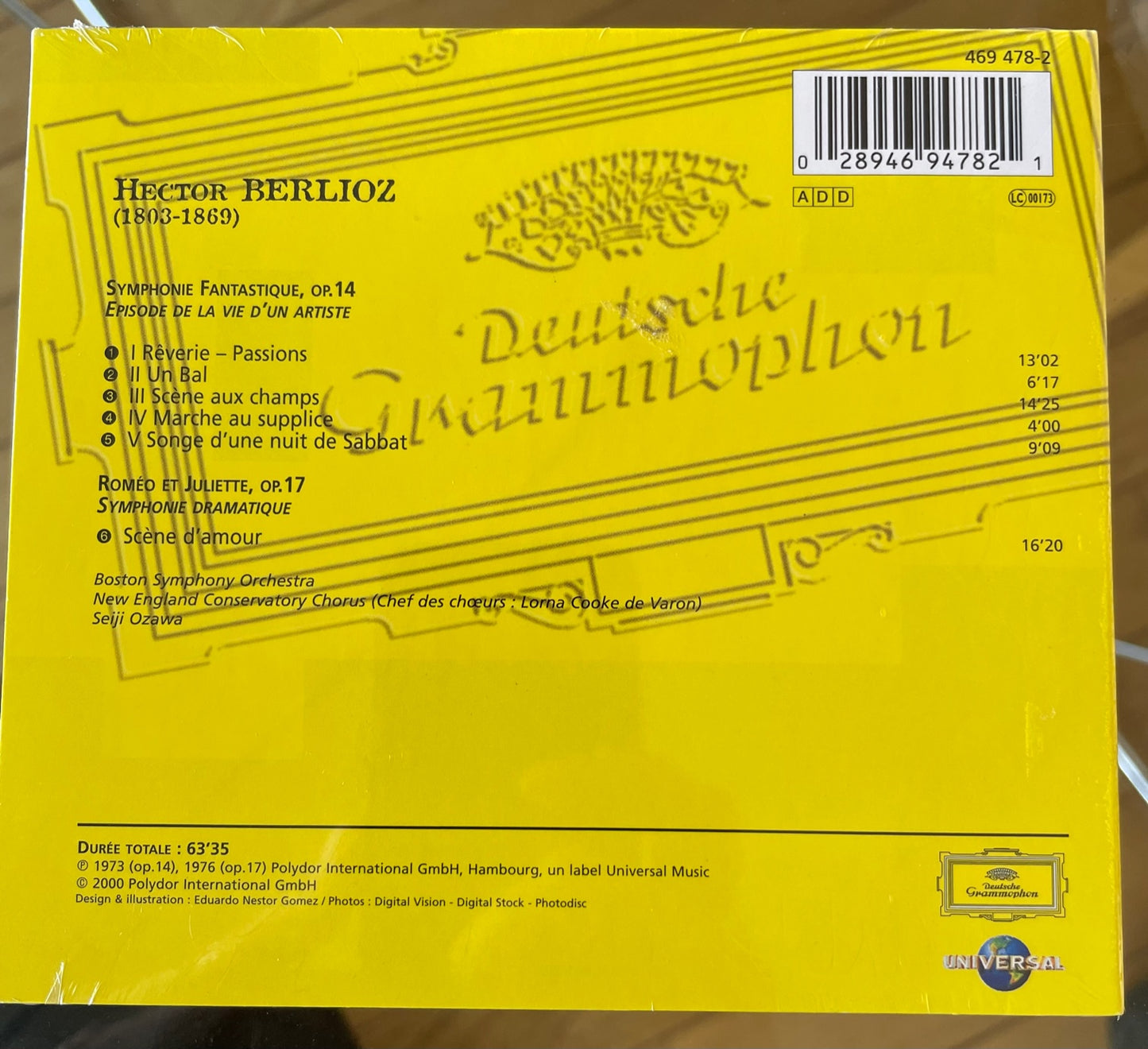 CD Hector Berlioz Symphonie Fantastique, Op 14 - Romeo et Juliette, Op 17