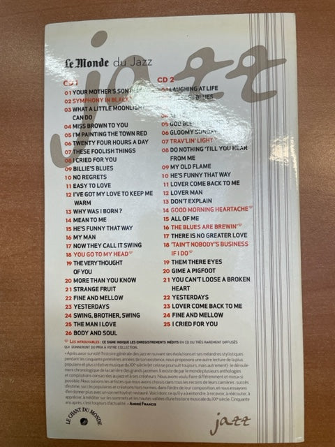 Francis André Billie Holiday, easy to love (livret + 2CD)