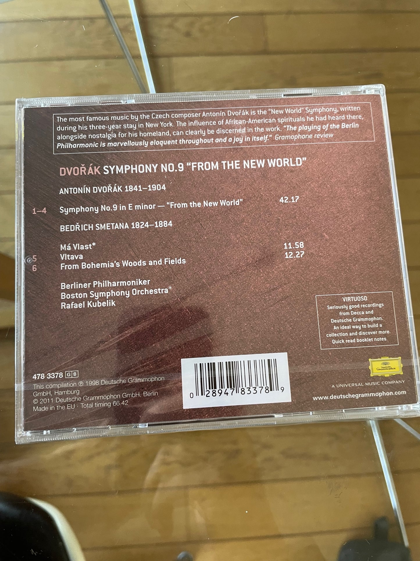 CD Anton Dvorak Symphonie n°9 From the new world Berliner Philharmoniker Raphael Kubelik