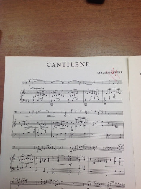 Nagel Truchet Cantilène partition pour violoncelle avec accompagnement piano