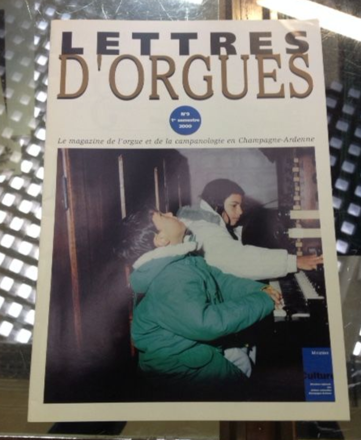 Lettres d'orgues, lot de 5 revues n°2 - 7 - 8 - 9 - 10