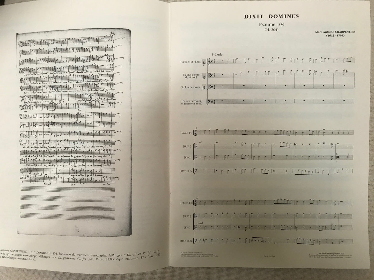 Marc-Antoine Charpentier Dixit Dominus (H204) - Grands motets volume 2, partition pour choeur