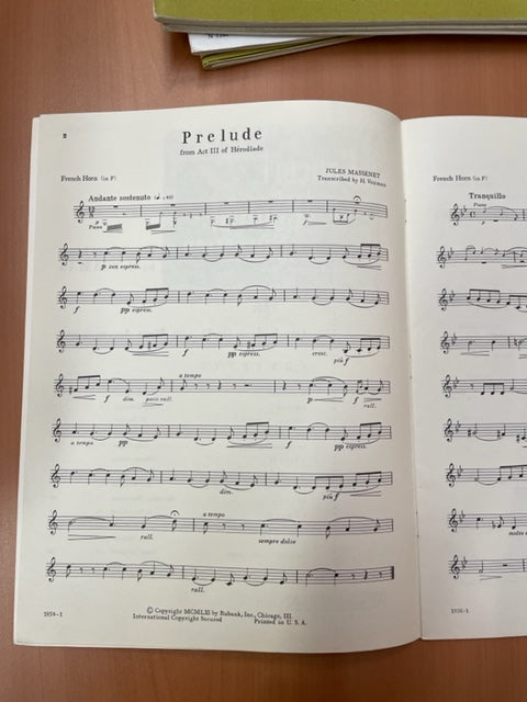 Concert and Contest Collection for French Horn partition pour cor en fa