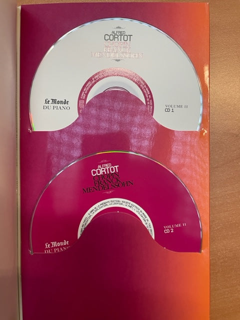Alfred Cortot Chopin, Franck, Mendelssohn livret + 2CD