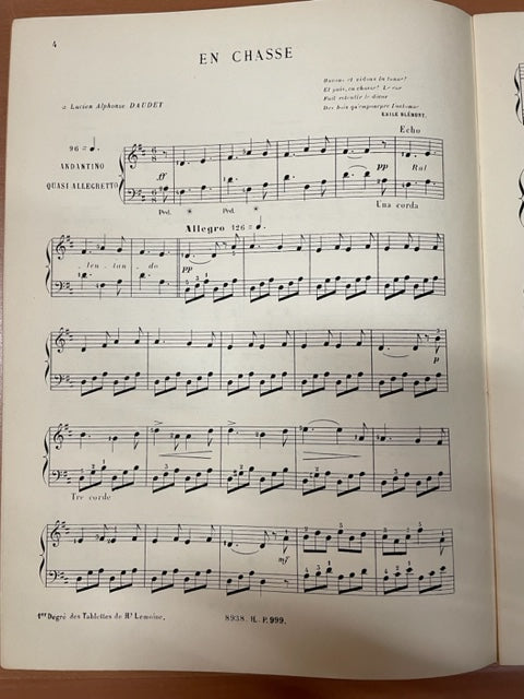 Dauphin Petites chansons sans paroles op. 51 partition piano