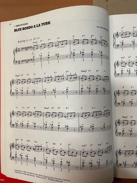 Dave Brubeck Anthology volume 2 partition piano guitare