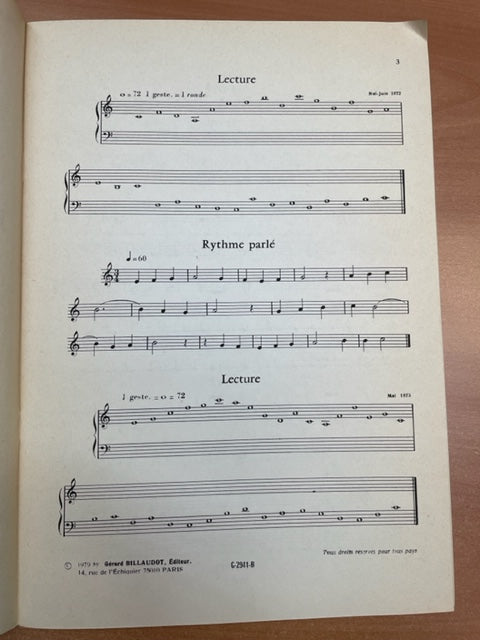 Partition Epreuves de formation musicale 1ere série cahier 2 LIVRE DE L'ÉLÈVE