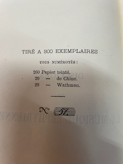 Discours de la musique Zéphyrienne, livre de E.Marti