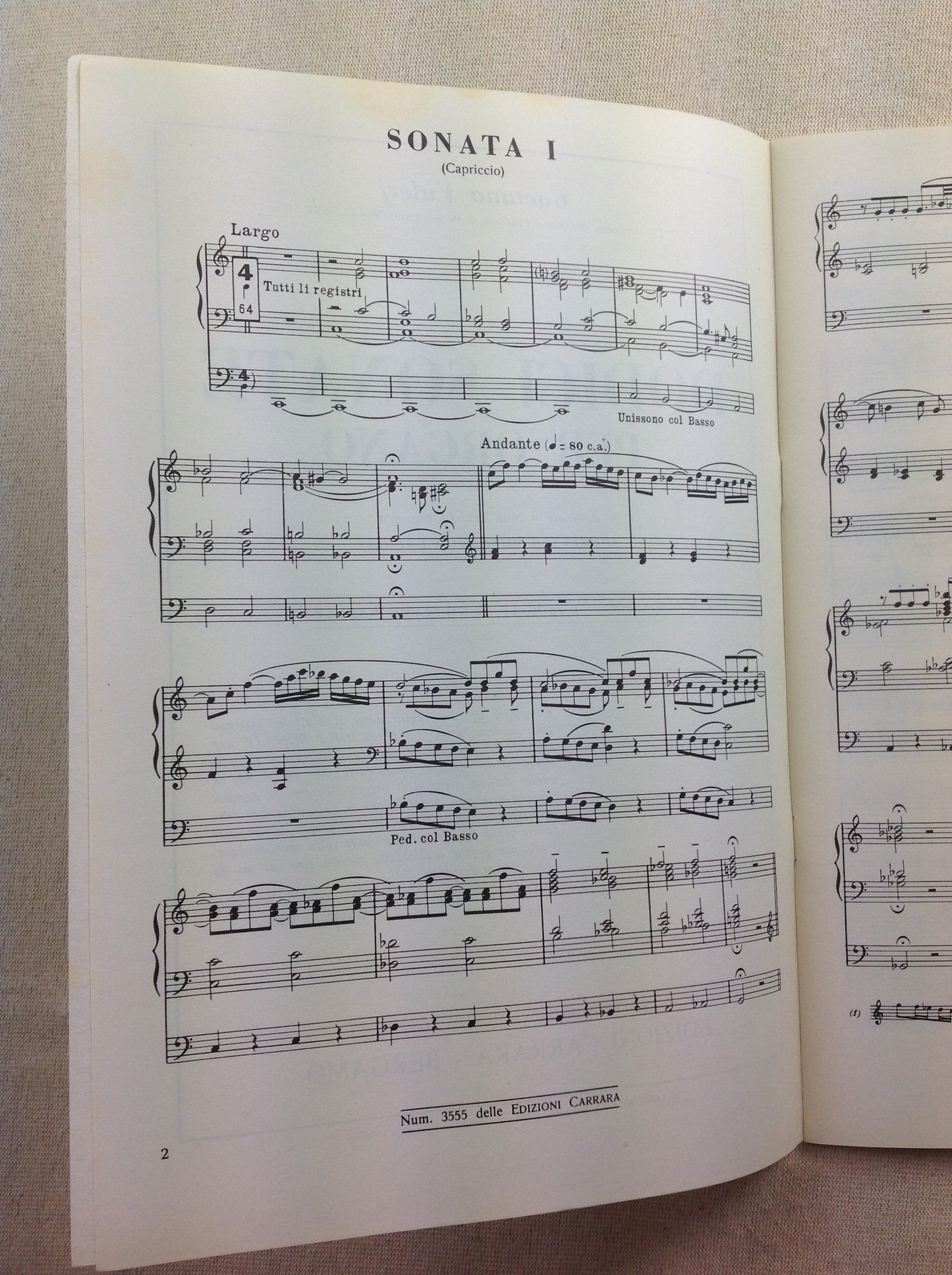 VALERJ Gaetano Dodici Sonate per organo partition pour orgue