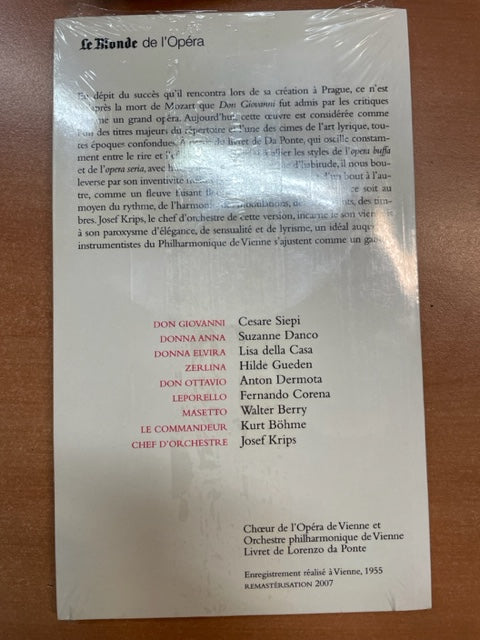 Mozart Don Giovanni - livret français + 2 CD