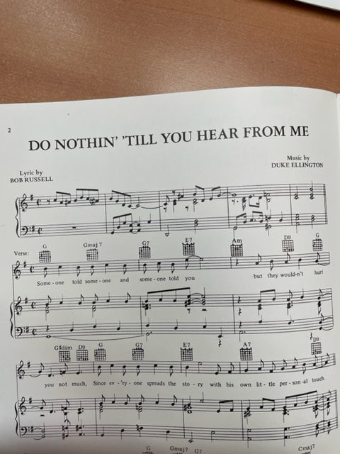 Partition de Duke ELLINGTON Do nothin' till you hear from me piano chant guitare