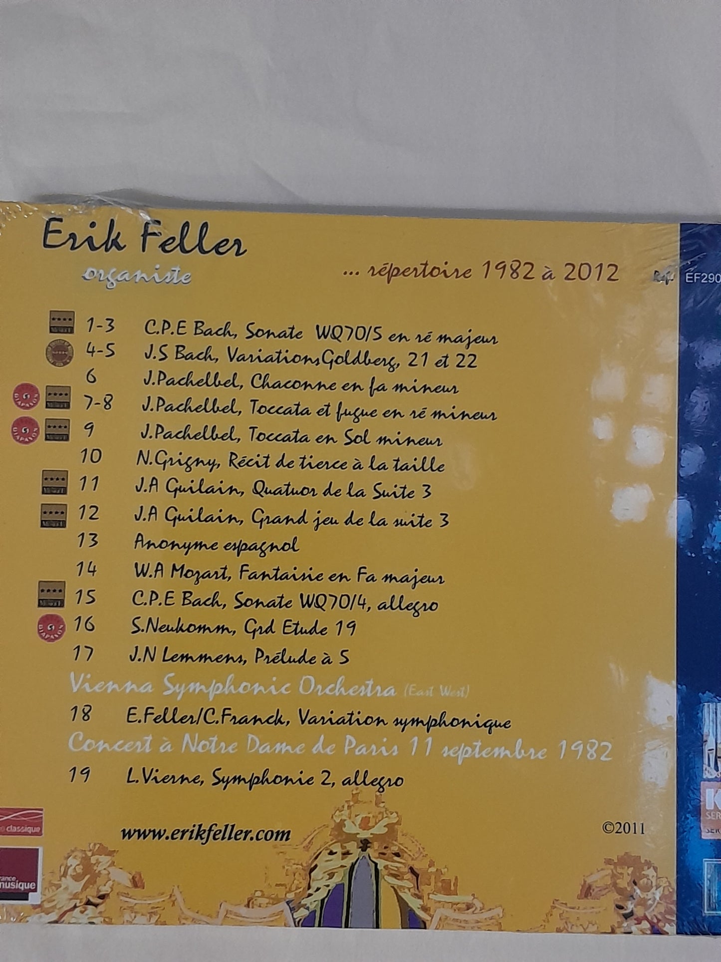 CD Erik Feller Répertoire de 1982 à 2012